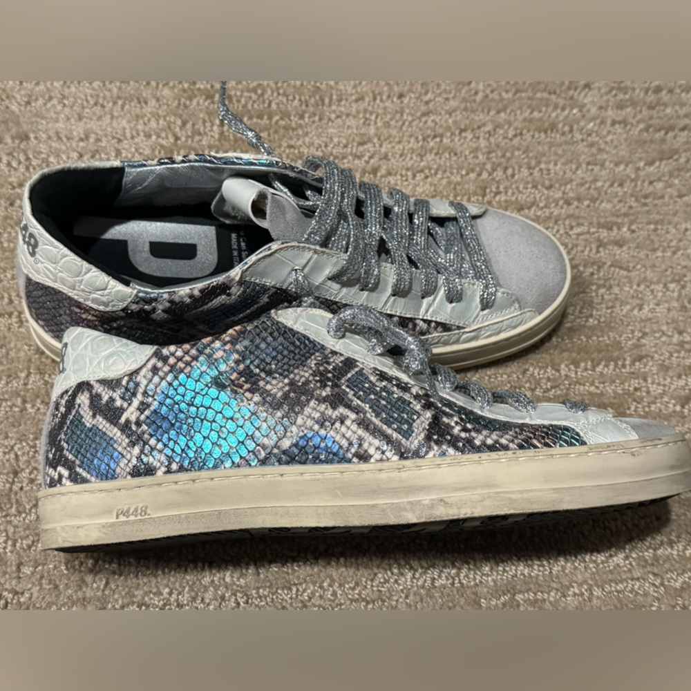 New P448 snakeskin sneakers